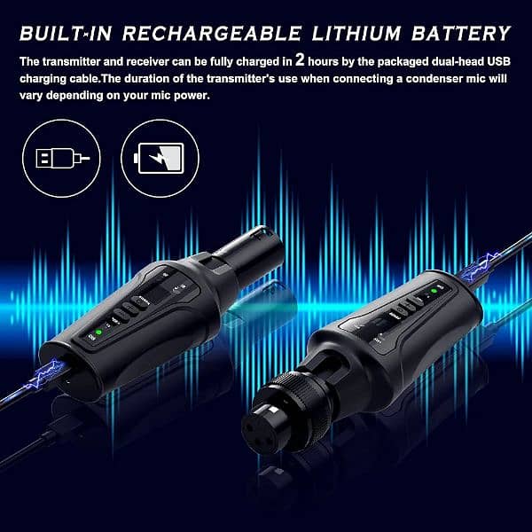 kimafun UHF Wireless Microphone System XLR 16 Channels audio transmitt 4