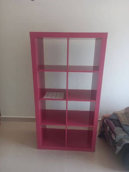 Ikea-Dubai rack beautiful pink color. Size H-59 x W-15.5 x L-31 Inches 1