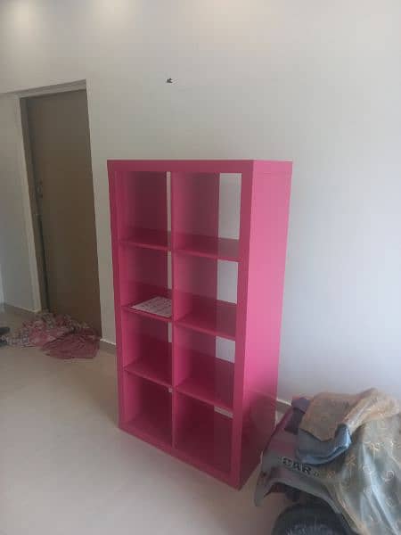 Ikea-Dubai rack beautiful pink color. Size H-59 x W-15.5 x L-31 Inches 2