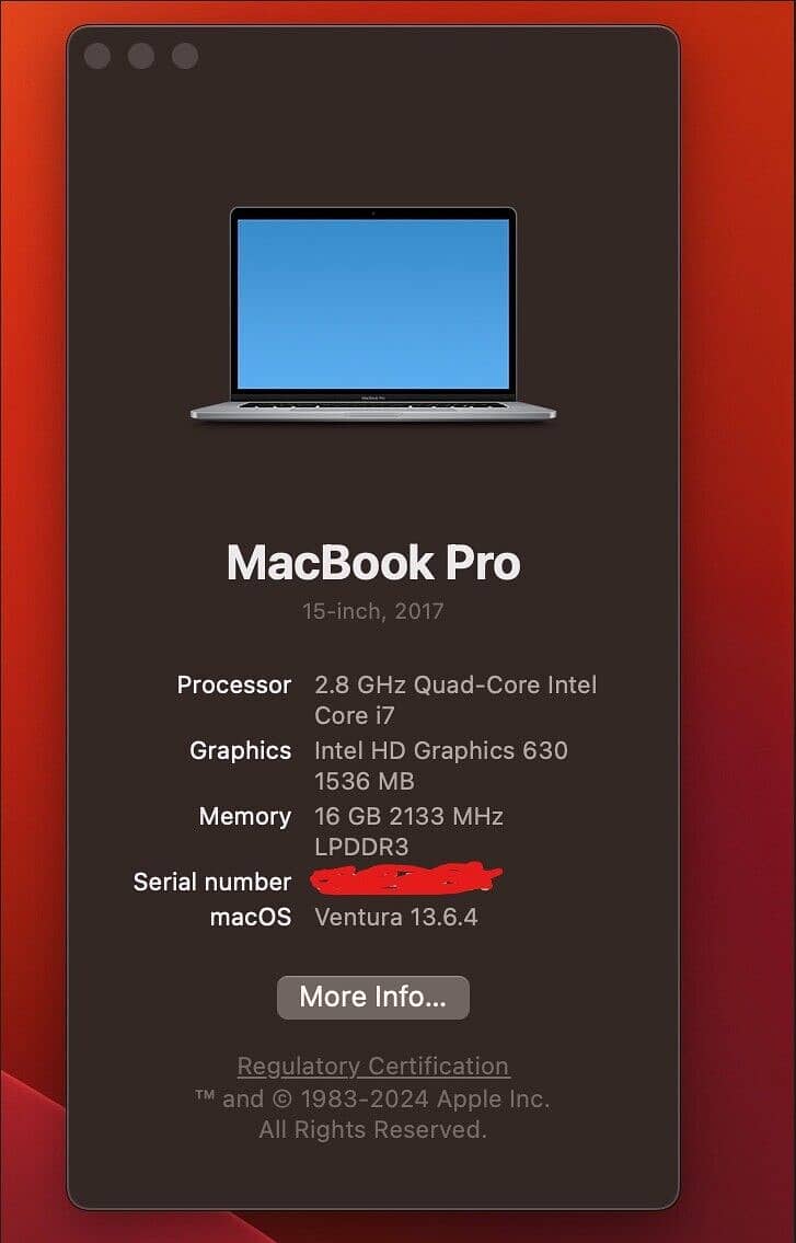 2017 Apple MacBook Pro Core i5 2.8 13 Inch Retina Display, 2GB Graphic 1