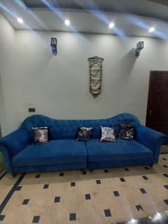 sofa set and curtains are sale and with nesting table