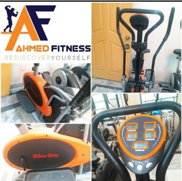 elliptical cardio full body exercise cycle gym machine airbike tredmil 7