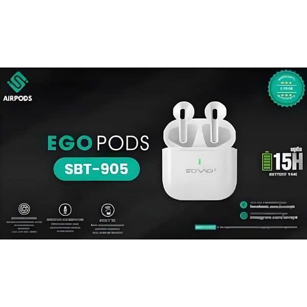 SOVO Ego Pods SBT-905 Touch-Control Waterproof Wireless Airpods 6