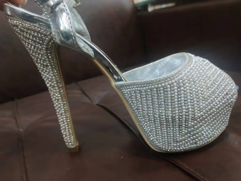 silver high heels 2