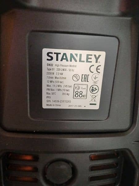 Stanley pressure washer 4