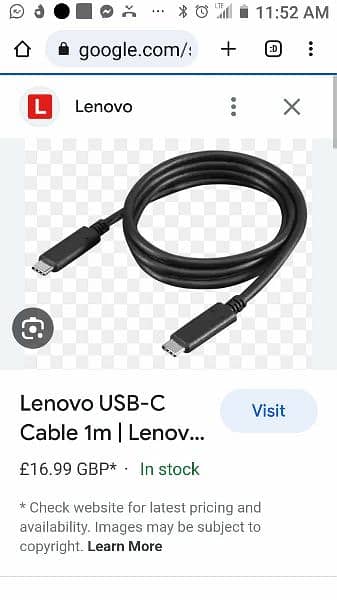 Lenovo type C to type C 3.1 Gen 2 4k display