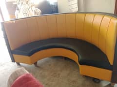 oval shaped sofa for sale in good condition