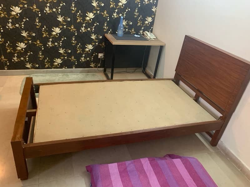 Brand new single wooden bed 1