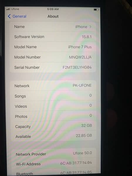 iPhone 7 plus 32 gb  SIM working 3