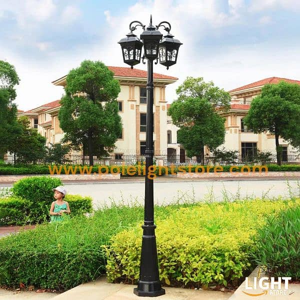 Garden Pole Lights | Decorative outdoor Pole lamp | Street Light Pole 4