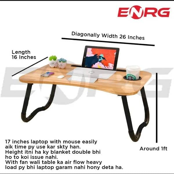 LNRG Wooden gaming Laptop Table . . . 1