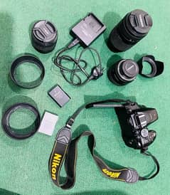Camera DSLR Nikkon D5300 with 3 Lens