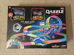 Dazzle glow in dark car racing track with 02 cars included in box 0
