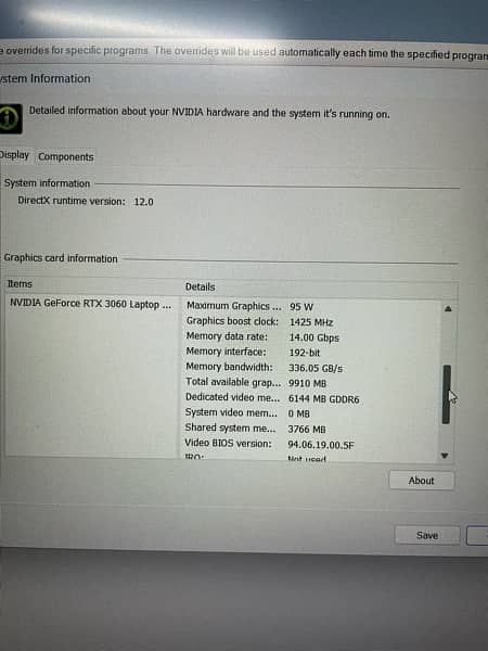 Gaming Laptop Acer Nitro 5, Nvidia RTX 3060 6 gb 19