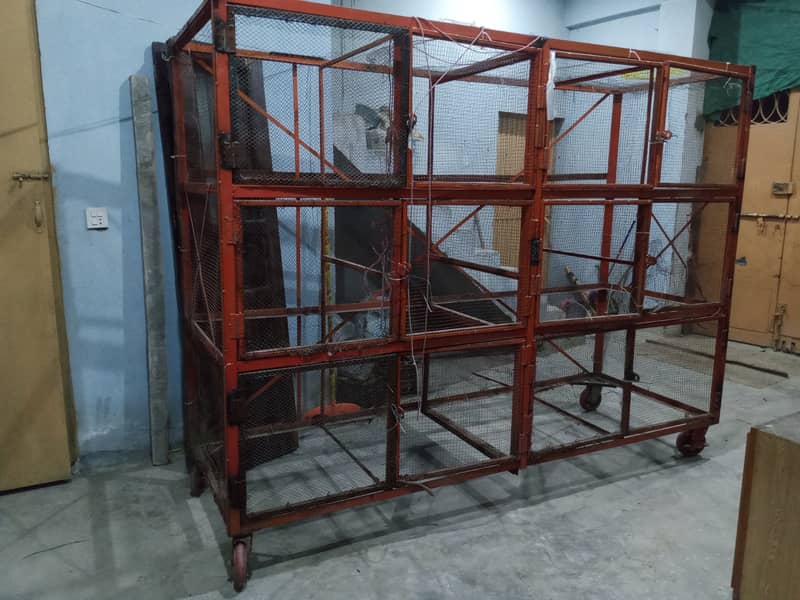 easy moveable cage used 3 upto 12 partitions 0