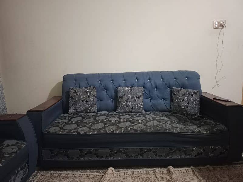 Five seater sofa set with Dewan 1