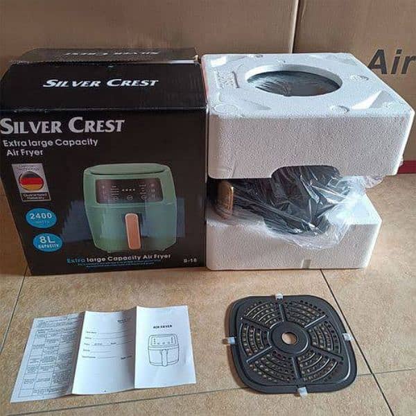 Original Silver Crest German LCD Touch Air Fryer - 8.0 Liter Capacity 1