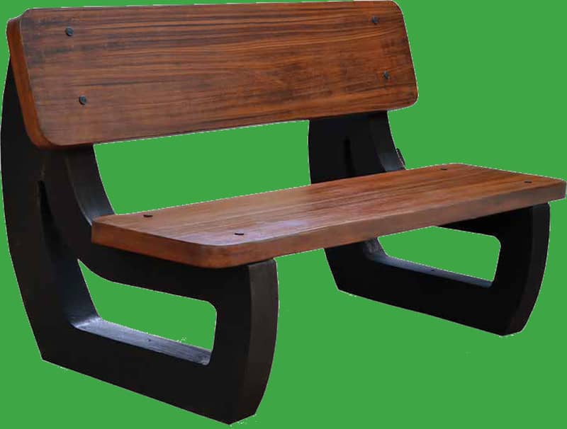 Wood & Iron Benches, Cemented Bench, Concrete Bench, Outdoor Bench 3