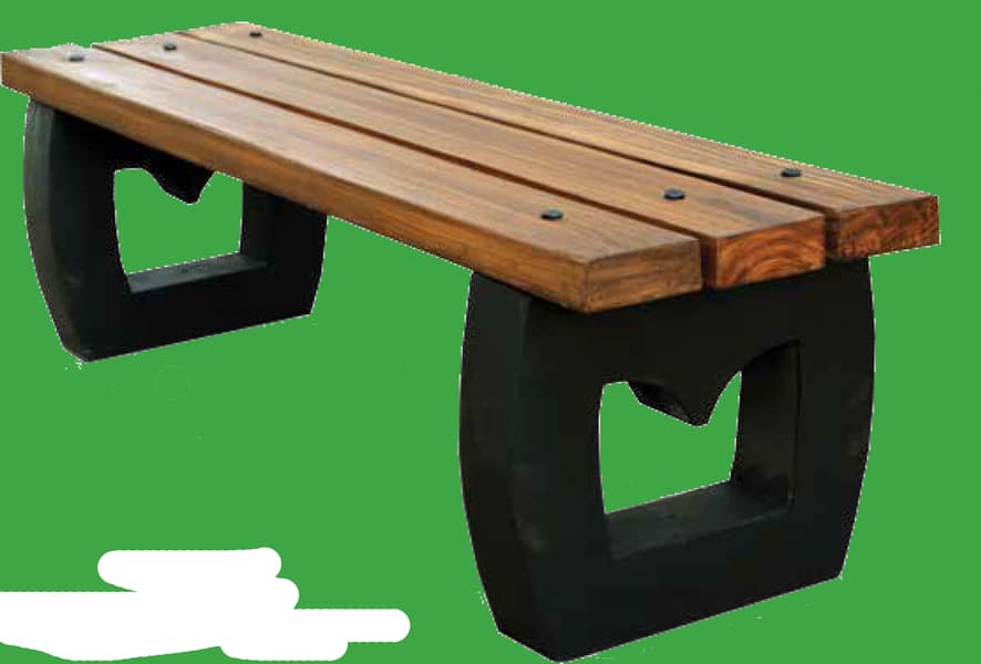 Wood & Iron Benches, Cemented Bench, Concrete Bench, Outdoor Bench 7