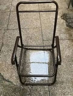 Round metal pipe folding chair frame,4 kg