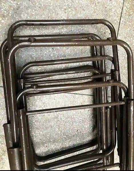 Round metal pipe folding chair frame,4 kg 2