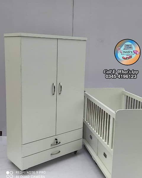 Babycot with Wardrobe with Mattress 15