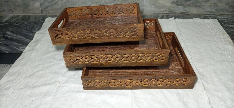 pure wooden tray 8