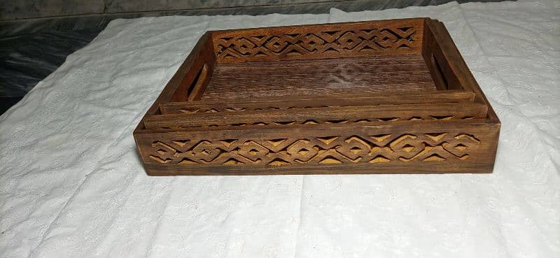 pure wooden tray 9