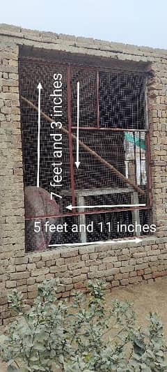 Iron frames with quality jaali for shed poultry parrots chicken birds