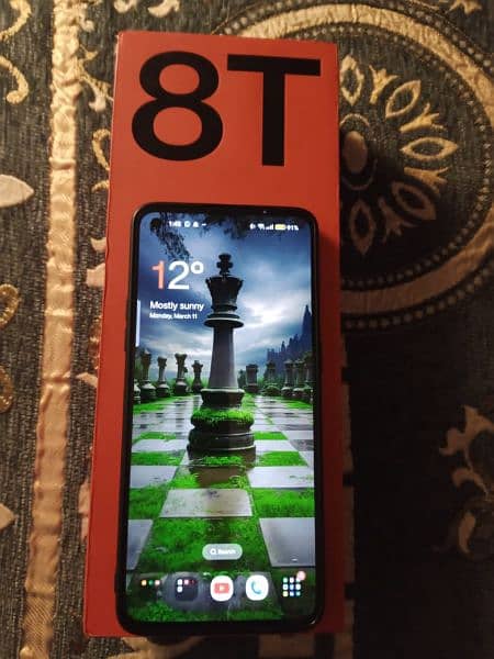One Plus 8t 12gb 256gb original box charger available slightly used 2