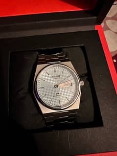 tissot prx powermatic watch in blue colour dile