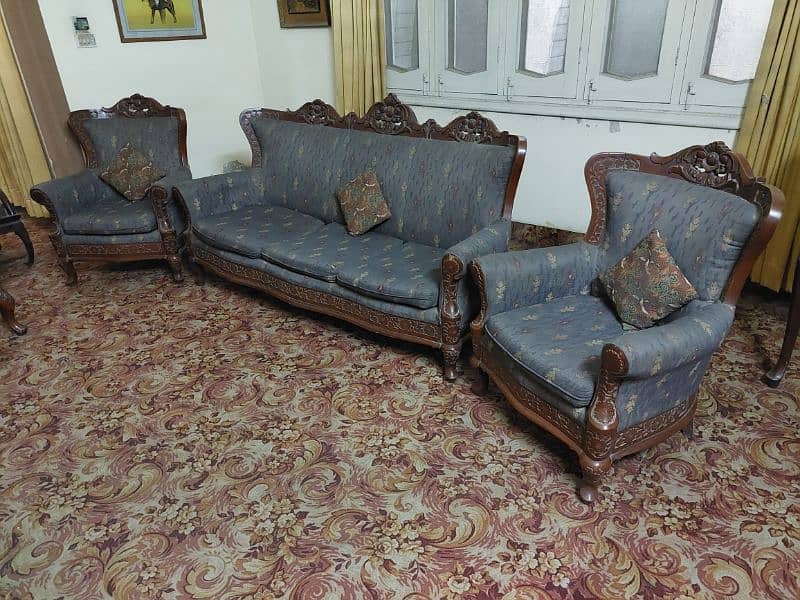 5 Seater/Sofa Set/Chinyoti made/kali tali/Solid wood/High quality 10