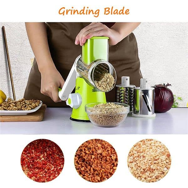 3 in 1 manual vegetables cutter slicer for kitchen stainless stee 1