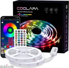 imported 20 meter strip light with remote, app control, charger, clips