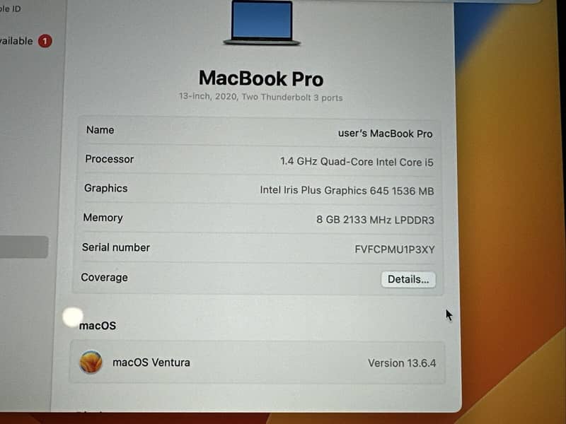 Apple MacBook Pro 2020 | 13" Ram 16GB, 512GB SSD | 03185349548 2