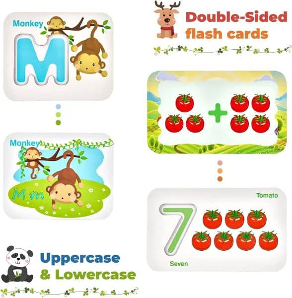 Imported Alphabet Flash Cards Sets, ABC Wooden Letter and Numbers 3