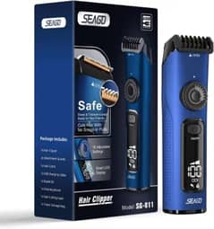 IMPORTED SEAGO CORDLESS HAIR CLIPPERS FOR MEN, RECHARGEABLE TRIMMER 0