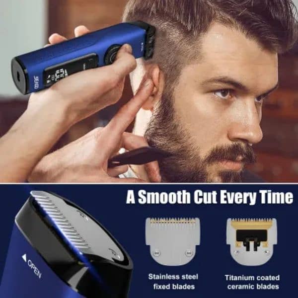 IMPORTED SEAGO CORDLESS HAIR CLIPPERS FOR MEN, RECHARGEABLE TRIMMER 7