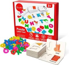 Imported UK Pallet Youwo Puzzle Letter Card - Alphabet Puzzle 0