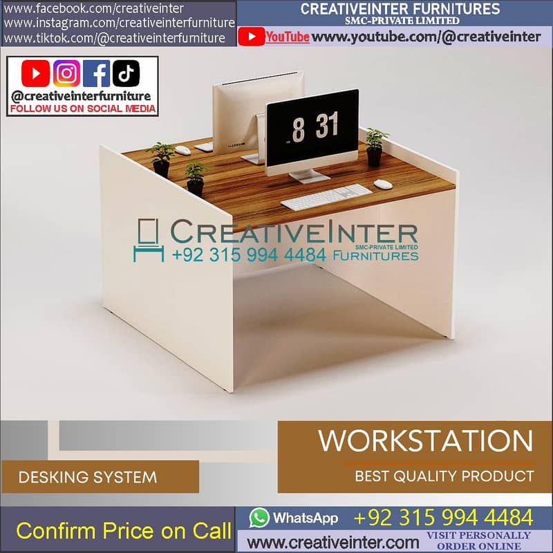 office workstation executive ceo table meeting chair reception manager 5