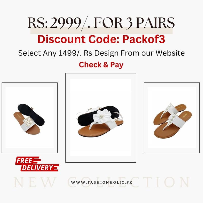 Chappals | Sandals | Pumps | Rs: 2999/. For 3 Pairs With Free Delivery 4