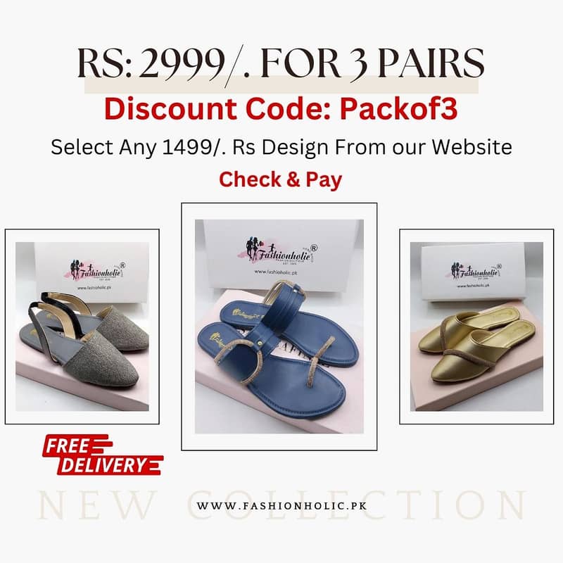 Chappals | Sandals | Pumps | Rs: 2999/. For 3 Pairs With Free Delivery 11