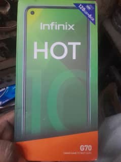 infinix hot10 [6/128][ 10/10 ]condition box charger 03030676517 0