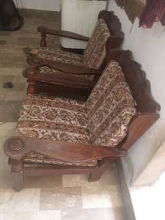 original wood sofa