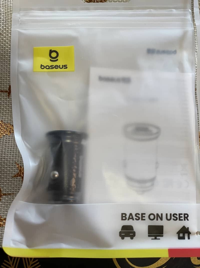 Baseus USB + Type C Car Fast Charger Quick Charge QC 4.0 PD 3.0 5A 1