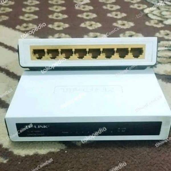 tplink switch 8 pot  100mbps All wifi Router available tenda/D-Link 0