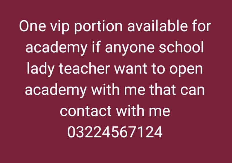 need female school teacher for academy, cv send me my WhatsApp number 0