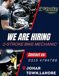 Bike mechanic Required/Bike Mechanic Hiring