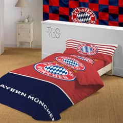 Foot ball Bed sheets with Pillow cover