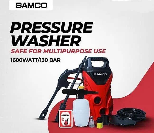 Samco High Pressure Washer And Cleaner 1600 Watt 130bar 1